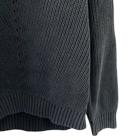 Marine Layer Women's Anthracite Ezra V-Neck Knit Sweater Size M - Picture 3 of 7